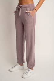 HEATHER WASHED SWEATPANTS - LAHTI