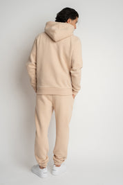 MEN'S BEIGE HOODED SWEATSHIRT - ASTON