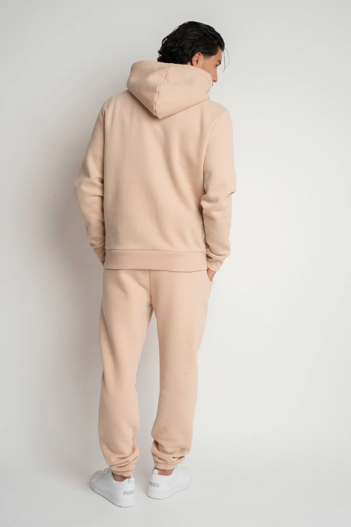 MĘSKA BLUZA Z KAPTUREM 2nd DROP BEŻOWA - ASTON