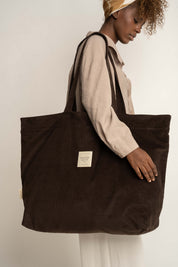 DARK OLIVE SHOPPER BAG - ADALAR