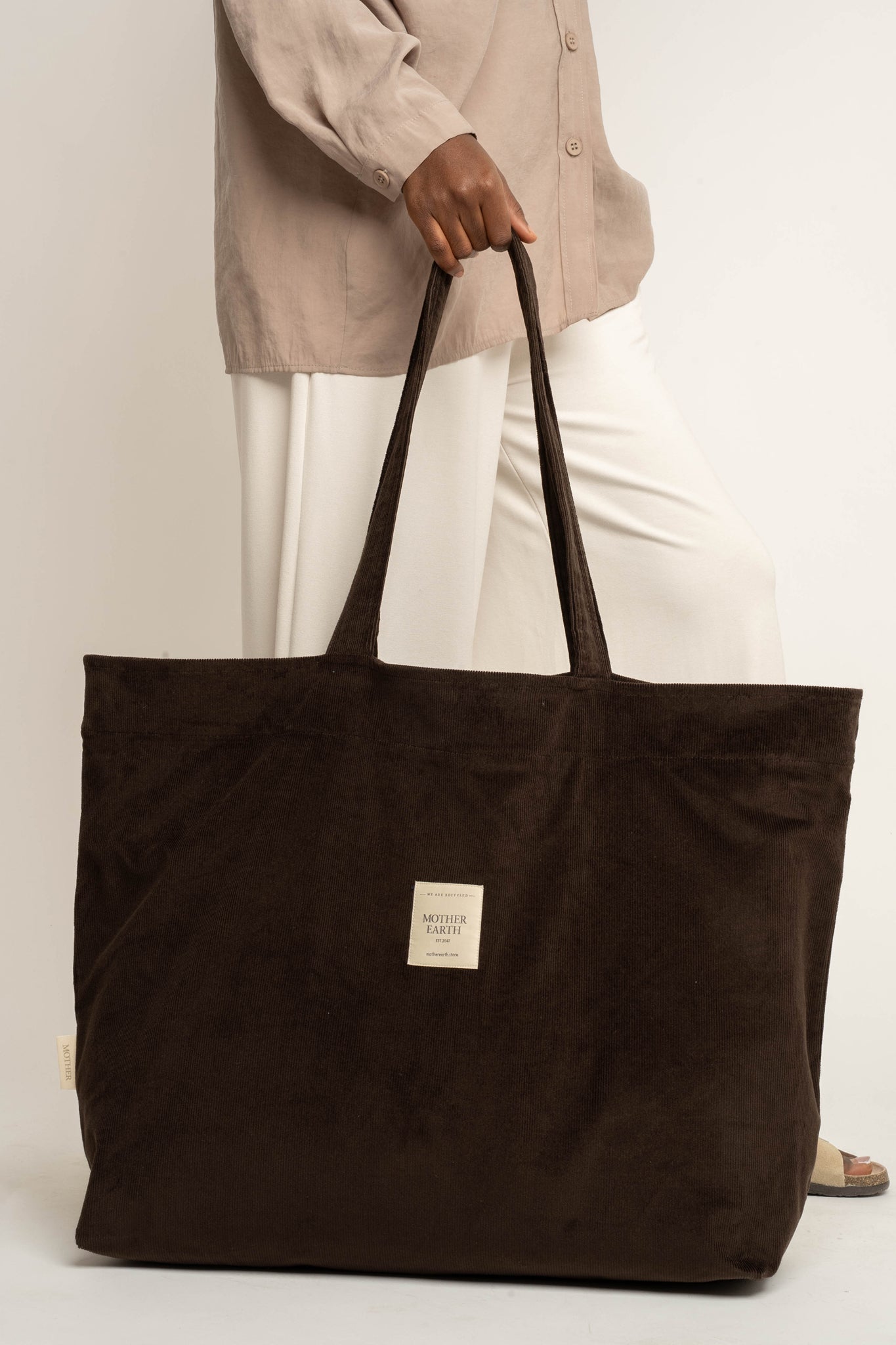 DARK OLIVE SHOPPER BAG - ADALAR