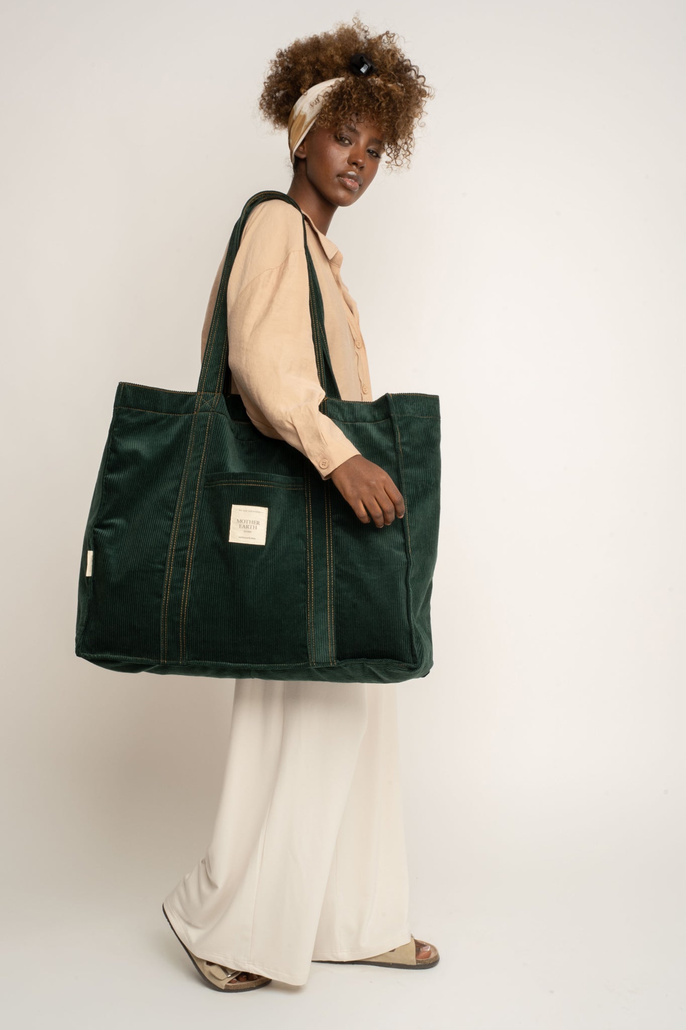 TORBA TYPU SHOPPER  BAG ZIELONA - MIAMI
