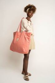 TORBA TYPU SHOPPER  BAG JASNORÓŻOWA - ADALAR