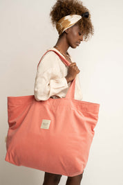 TORBA TYPU SHOPPER  BAG JASNORÓŻOWA - ADALAR