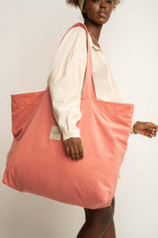 TORBA TYPU SHOPPER  BAG JASNORÓŻOWA - ADALAR