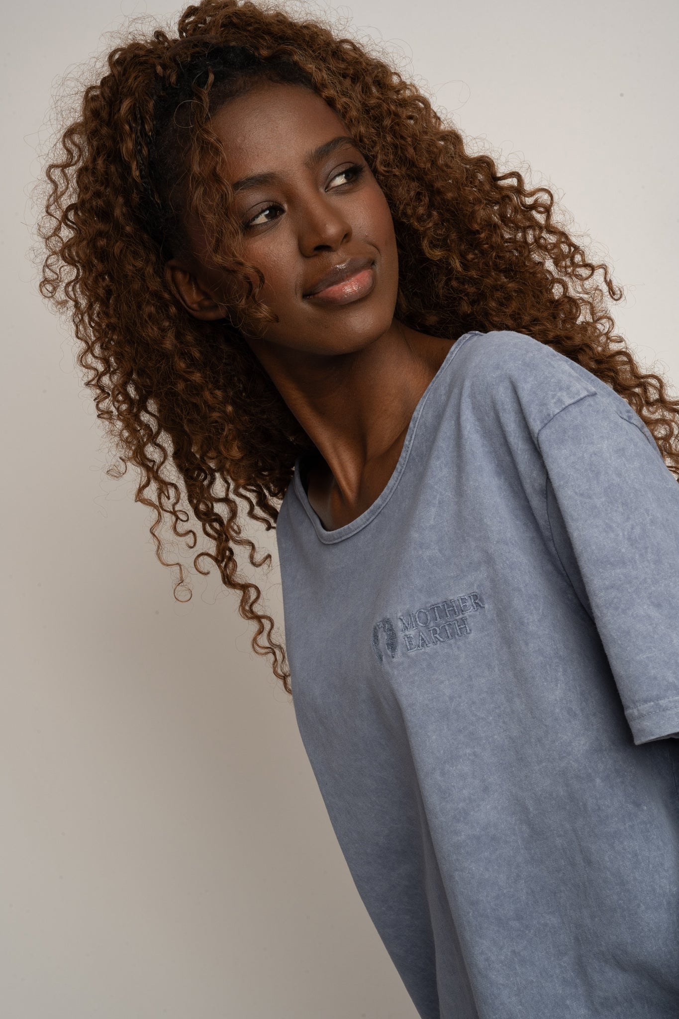NAVY WASHED EFFECT T-SHIRT - HARLEM