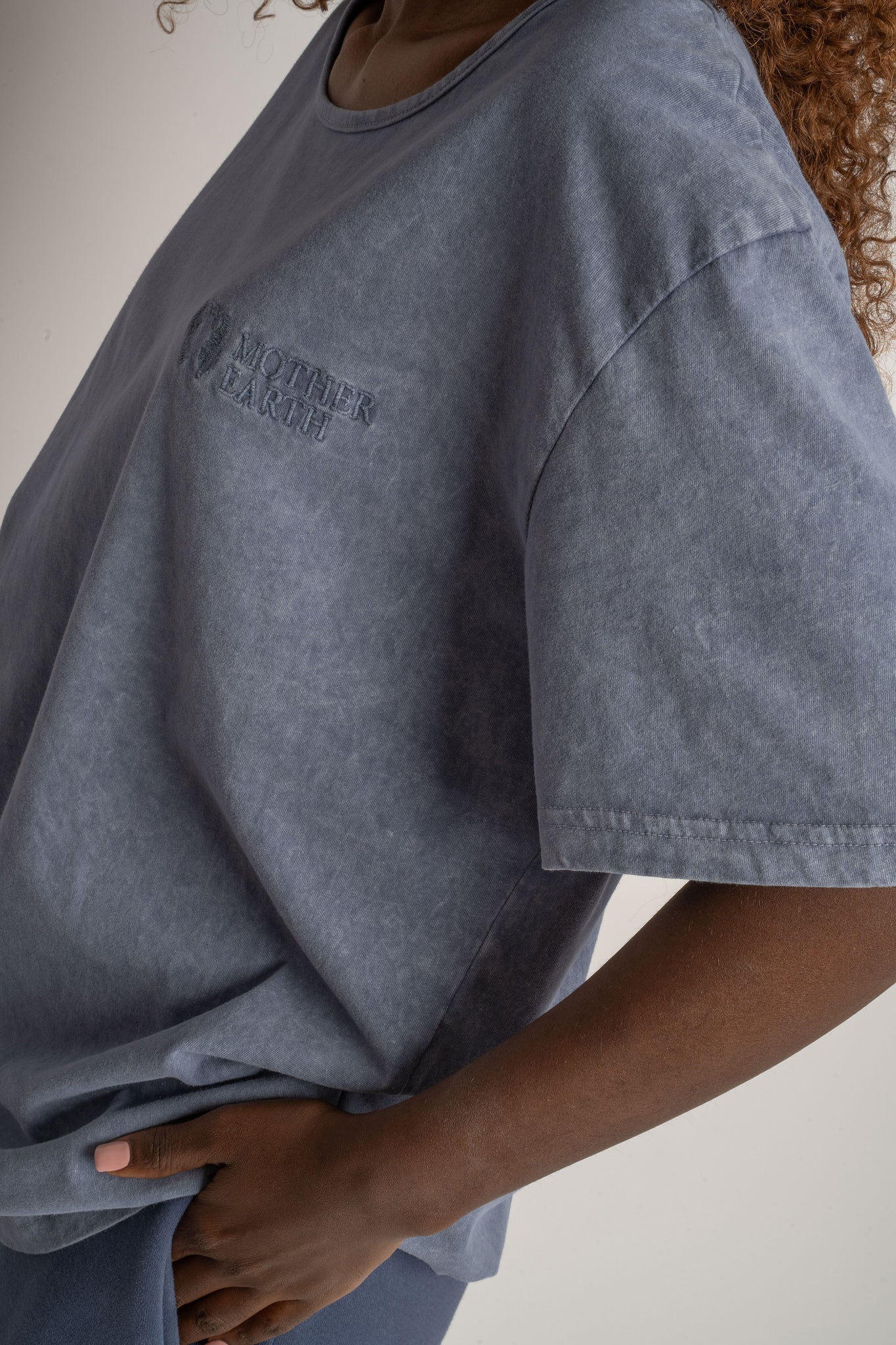 NAVY WASHED EFFECT T-SHIRT - HARLEM