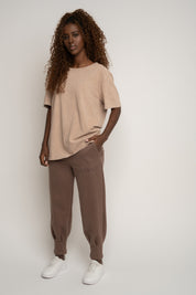 BEIGE WASHED T-SHIRT - HARLEM