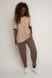 BEIGE WASHED T-SHIRT - HARLEM
