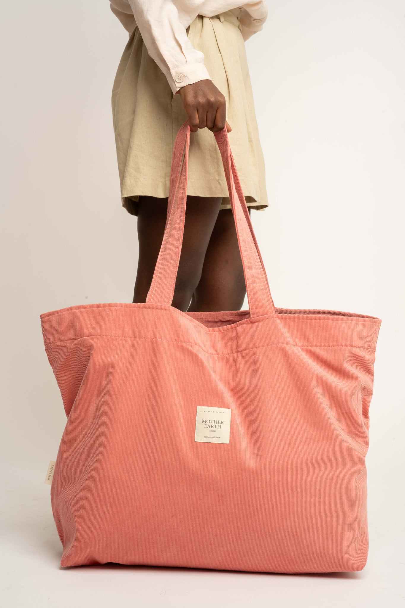 TORBA TYPU SHOPPER  BAG JASNORÓŻOWA - ADALAR