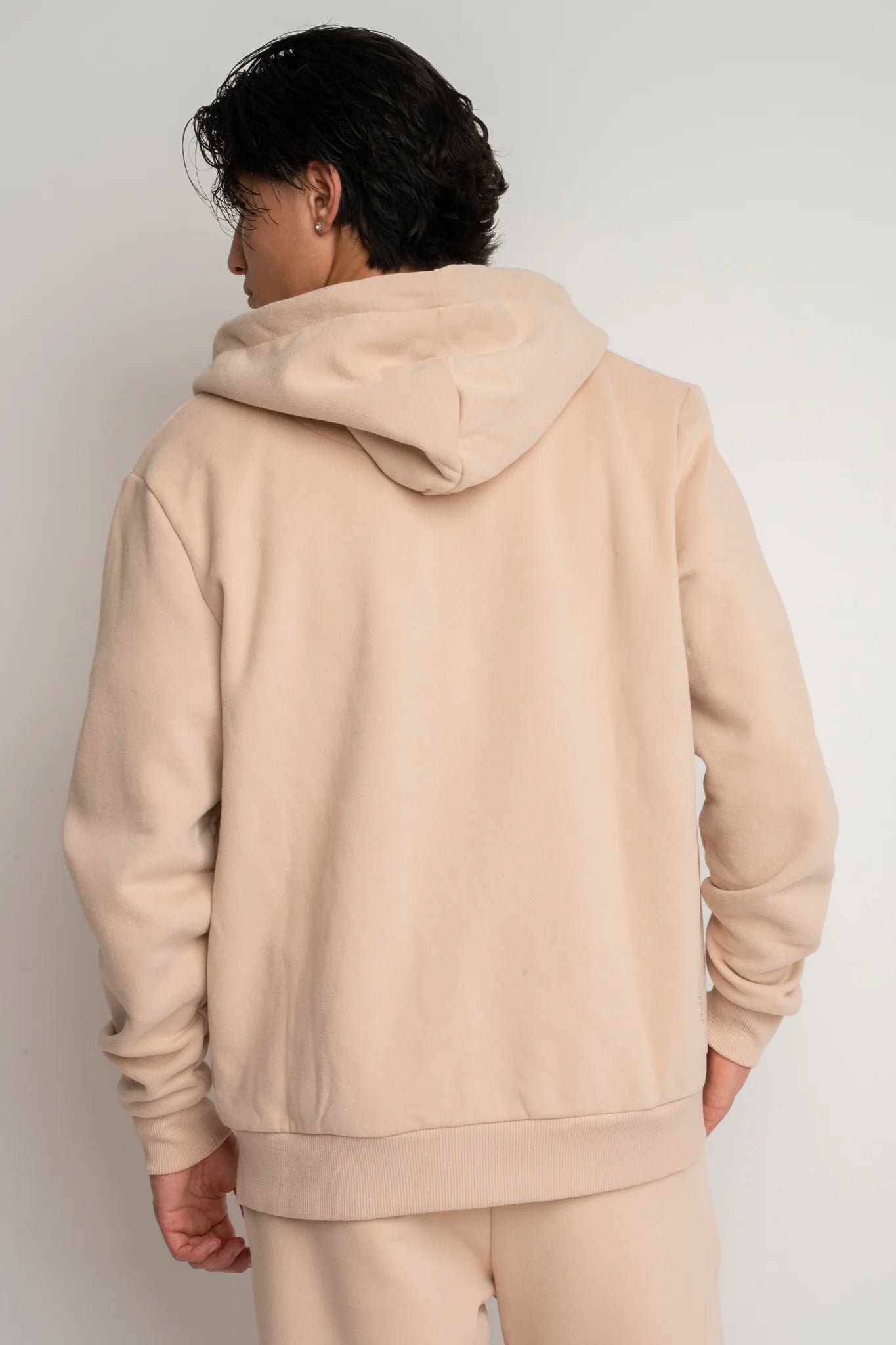 MĘSKA BLUZA Z KAPTUREM 2nd DROP BEŻOWA - NASSAU