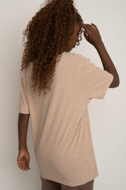 BEIGE WASHED T-SHIRT - HARLEM