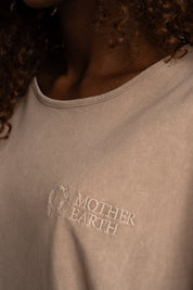BEIGE WASHED T-SHIRT - HARLEM