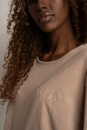BEIGE WASHED T-SHIRT - HARLEM