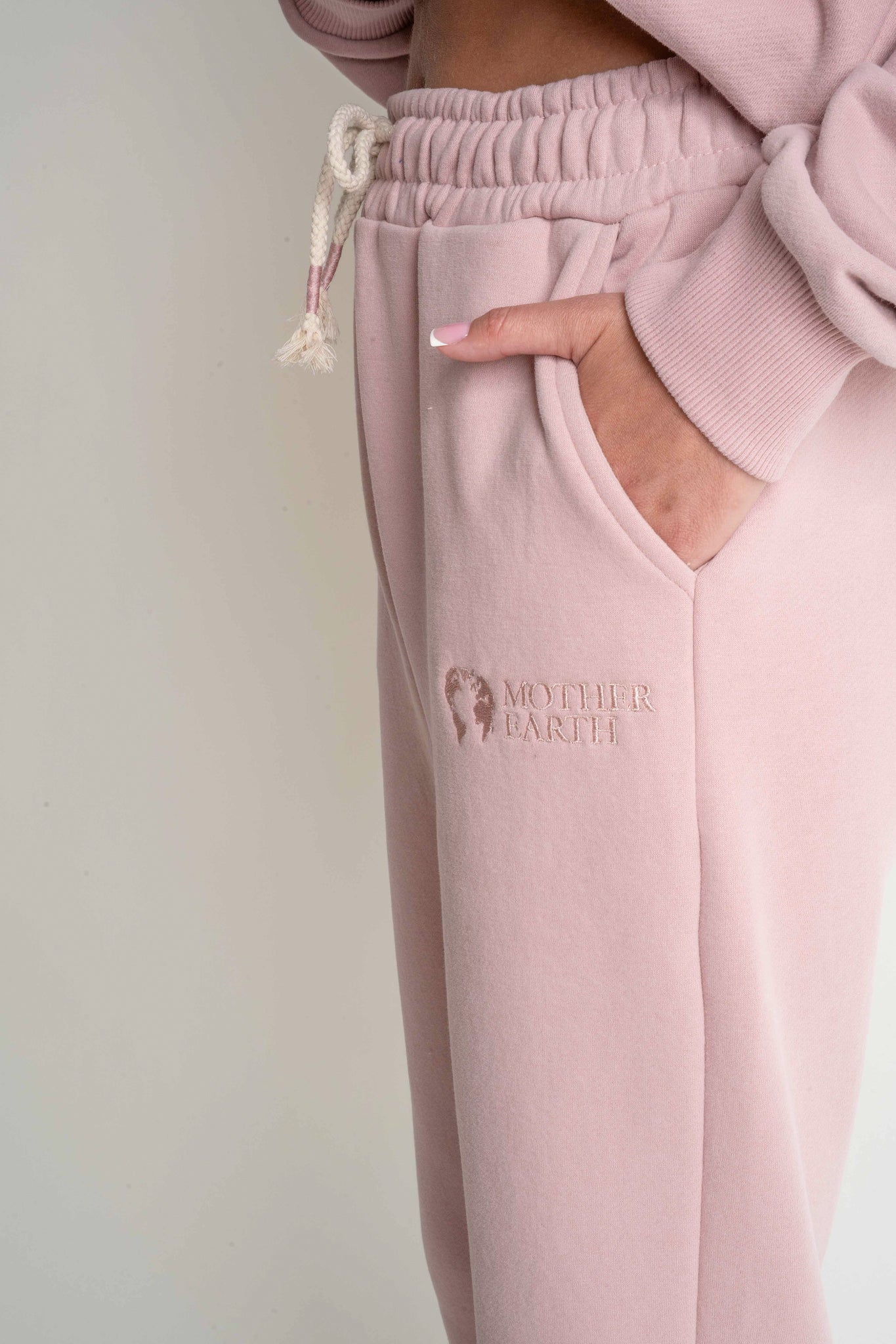 SPODNIE DRESOWE TYPU JOGGER 2nd DROP JASNORÓŻOWE - BEGERA