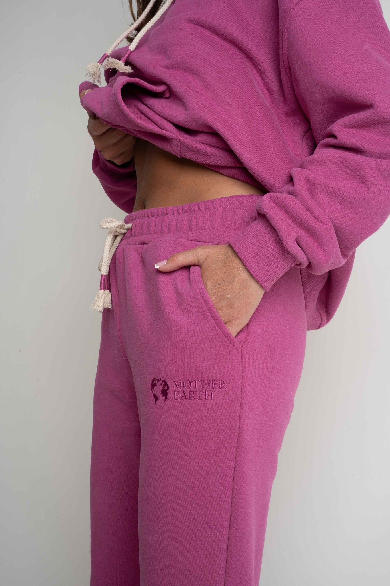 SPODNIE DRESOWE TYPU JOGGER 2nd DROP RÓŻOWE - BEGERA