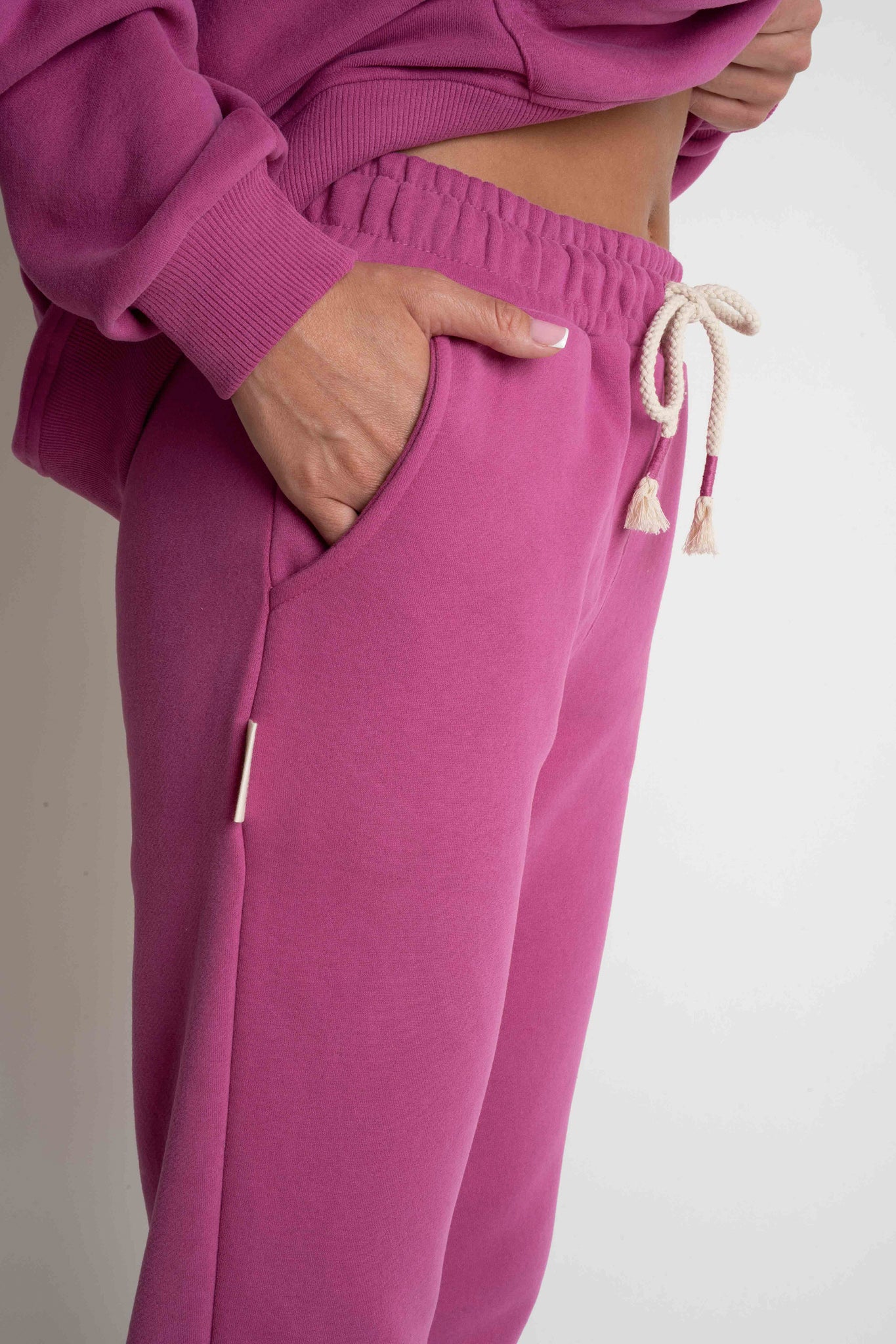 SPODNIE DRESOWE TYPU JOGGER 2nd DROP RÓŻOWE - BEGERA