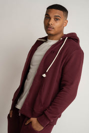Men's Burgundy Hoodie - NASSAU