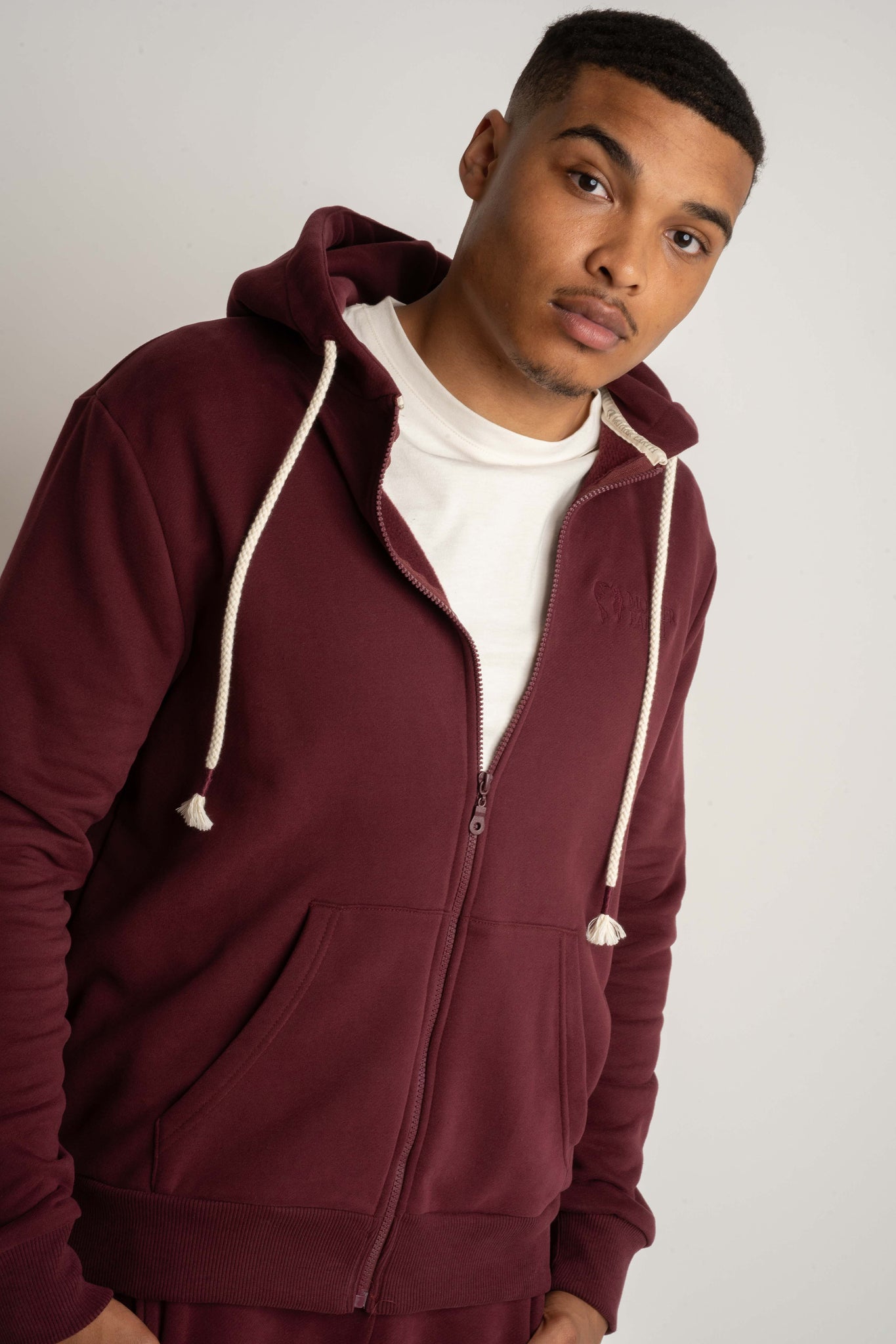 Men's Burgundy Hoodie - NASSAU