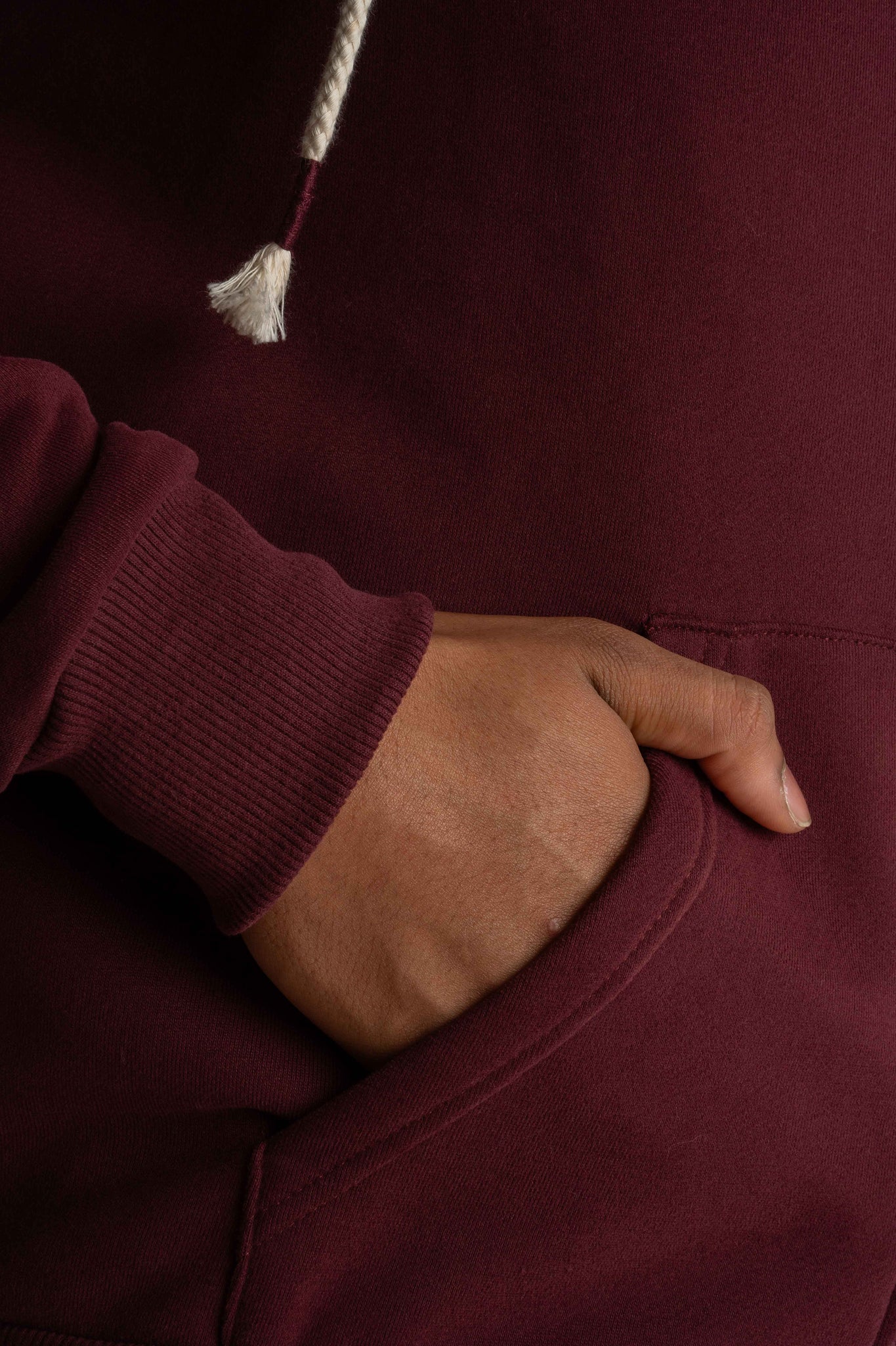 Men's Burgundy Hoodie - NASSAU