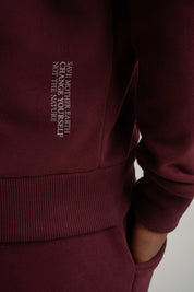 Men's Burgundy Hoodie - NASSAU