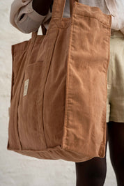 TORBA TYPU SHOPPER  BAG JASNOBRĄZOWA - MIAMI