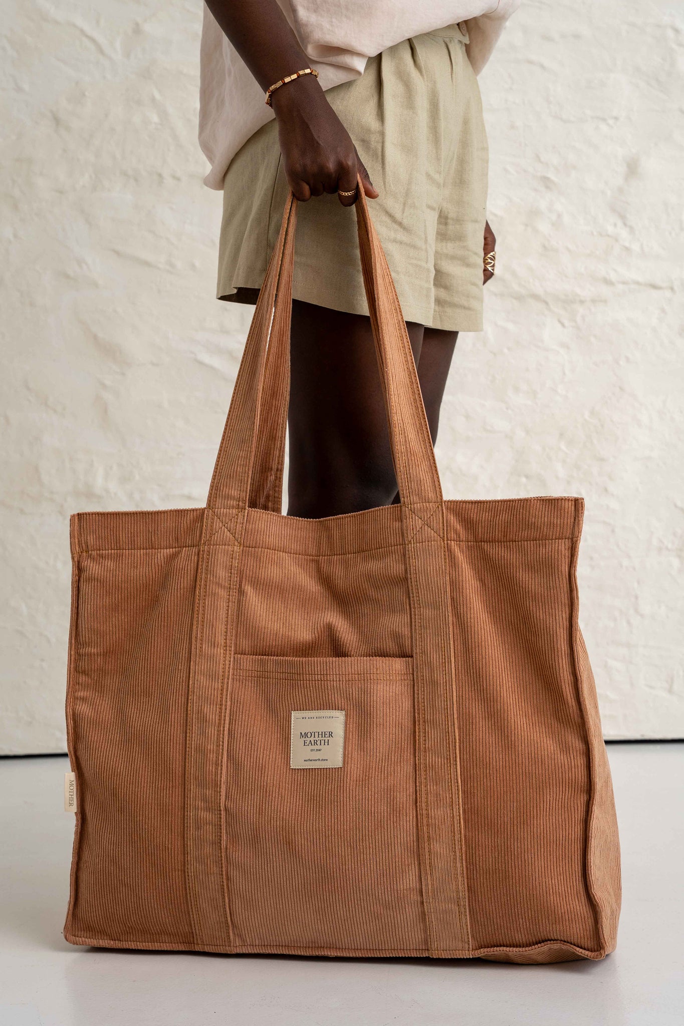 TORBA TYPU SHOPPER  BAG JASNOBRĄZOWA - MIAMI