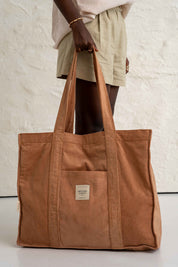 TORBA TYPU SHOPPER  BAG JASNOBRĄZOWA - MIAMI
