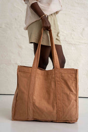 TORBA TYPU SHOPPER  BAG JASNOBRĄZOWA - MIAMI