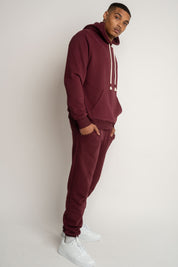 MEN'S BURGUNDY HOODIE - ASTON