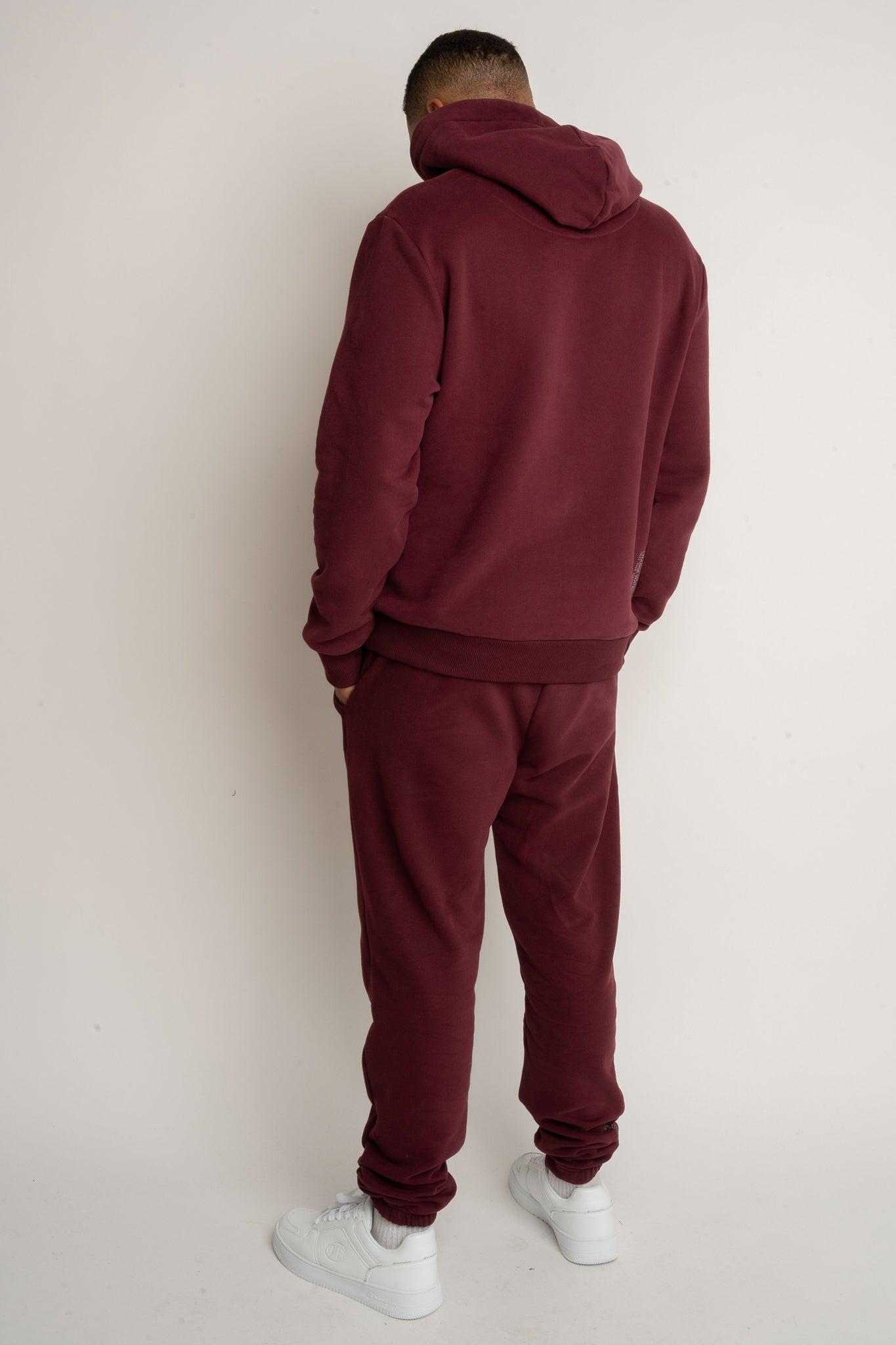 MEN'S BURGUNDY HOODIE - ASTON