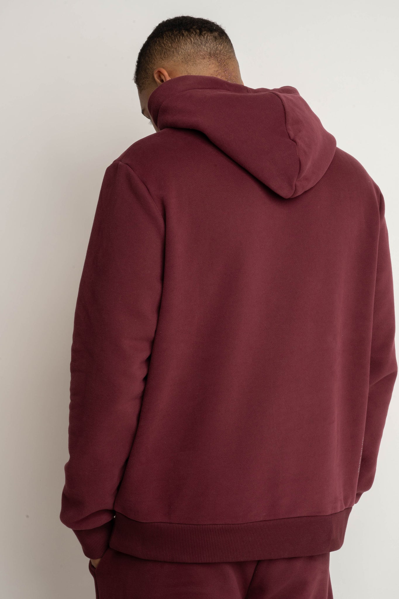 MEN'S BURGUNDY HOODIE - ASTON