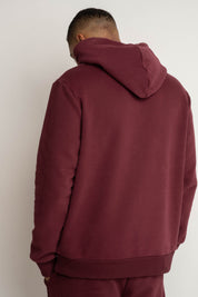 MEN'S BURGUNDY HOODIE - ASTON