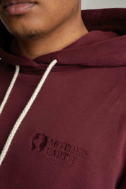 MEN'S BURGUNDY HOODIE - ASTON
