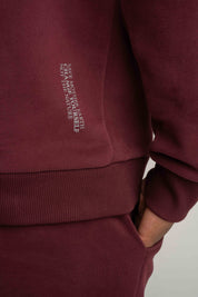 MEN'S BURGUNDY HOODIE - ASTON