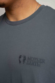 OVERSIZED T-SHIRT WITH A DELICATE WASHED GRAY EFFECT - MOROTAI