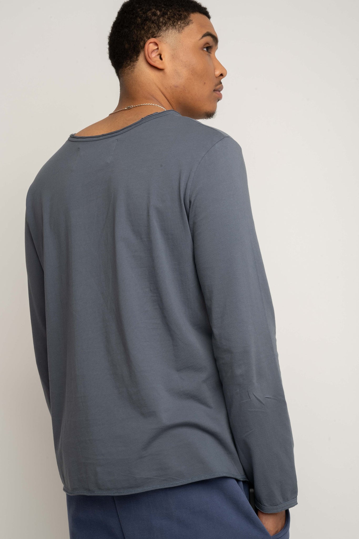 OVERSIZED T-SHIRT WITH A DELICATE WASHED GRAY EFFECT - TOBALAI