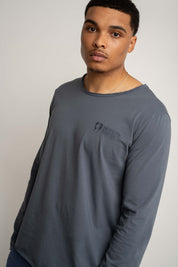 OVERSIZED T-SHIRT WITH A DELICATE WASHED GRAY EFFECT - TOBALAI