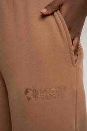 SPODNIE DRESOWE ZE ZWĘŻANYMI NOGAWKAMI BRĄZOWE - ANACAPA