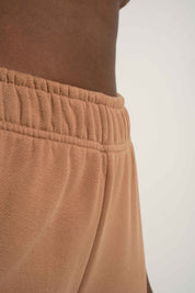 SPODNIE DRESOWE ZE ZWĘŻANYMI NOGAWKAMI BRĄZOWE - ANACAPA