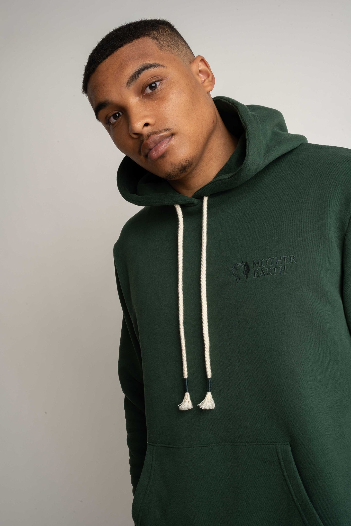 MEN'S DARK GREEN HOODIE - ASTON