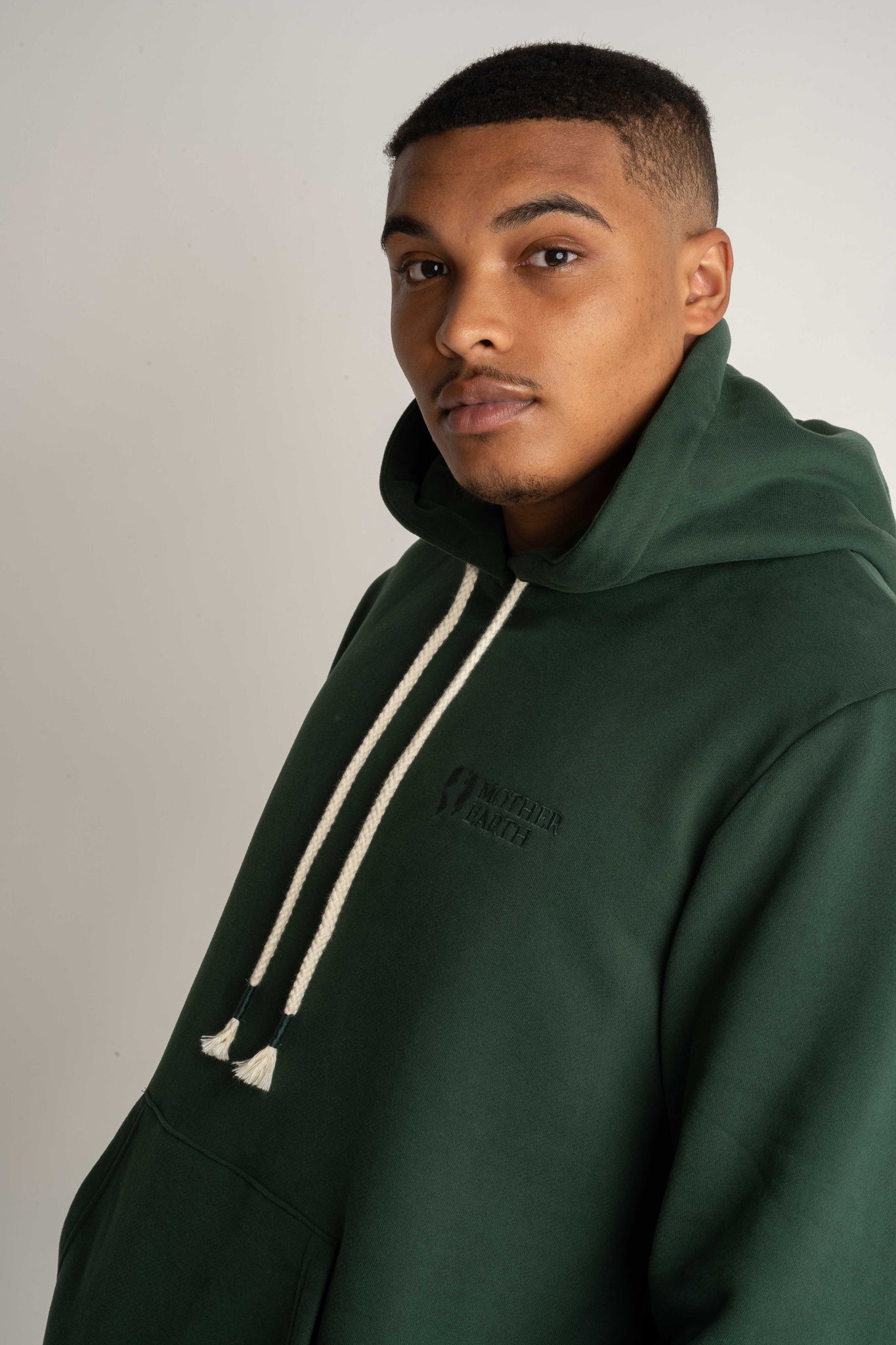 MEN'S DARK GREEN HOODIE - ASTON