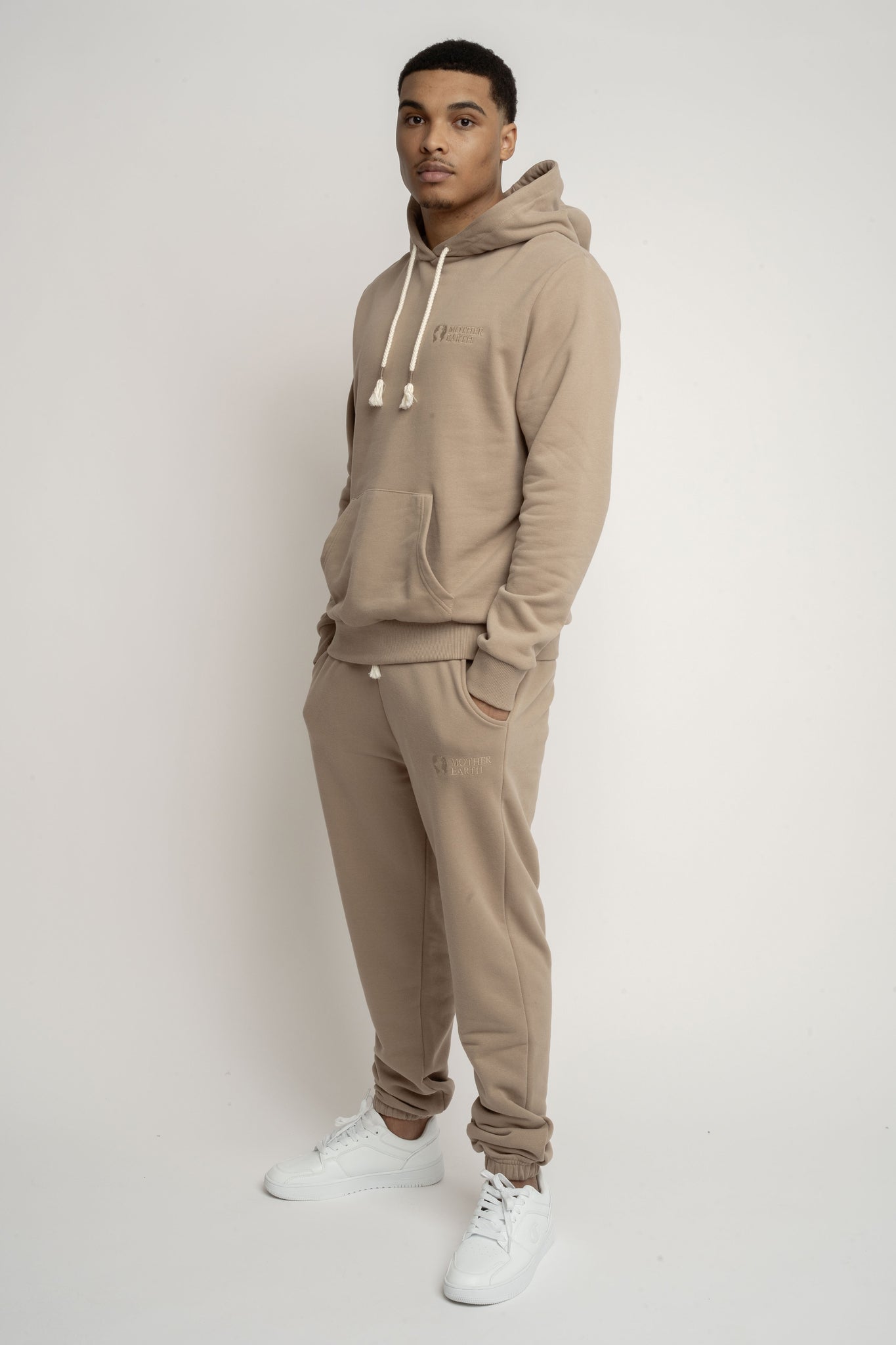 MEN'S LIGHT BROWN HOODIE - ASTON