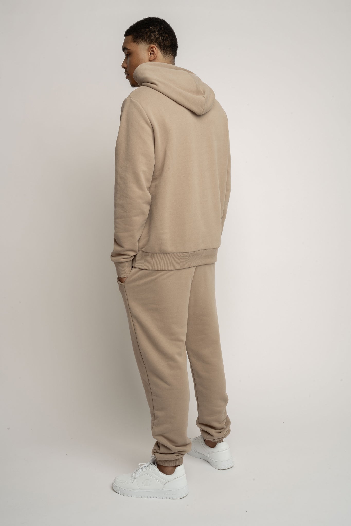MEN'S LIGHT BROWN HOODIE - ASTON