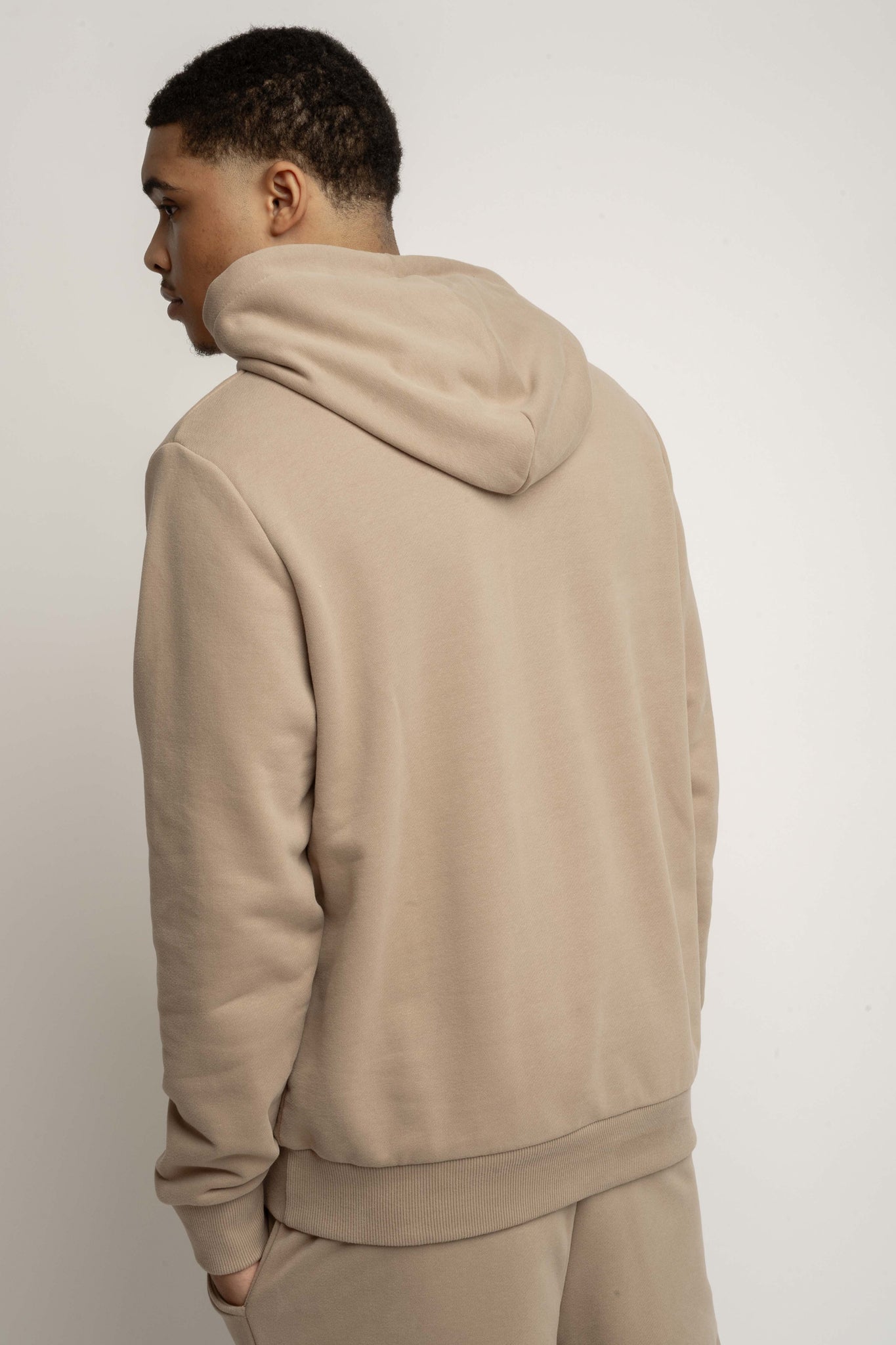 MEN'S LIGHT BROWN HOODIE - ASTON