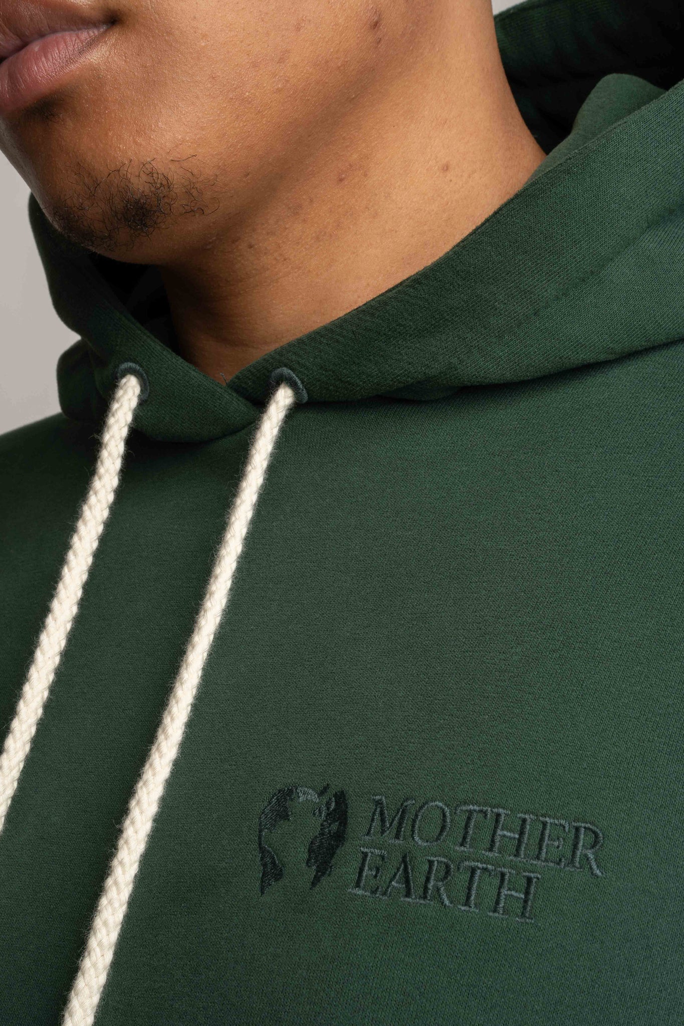 MEN'S DARK GREEN HOODIE - ASTON