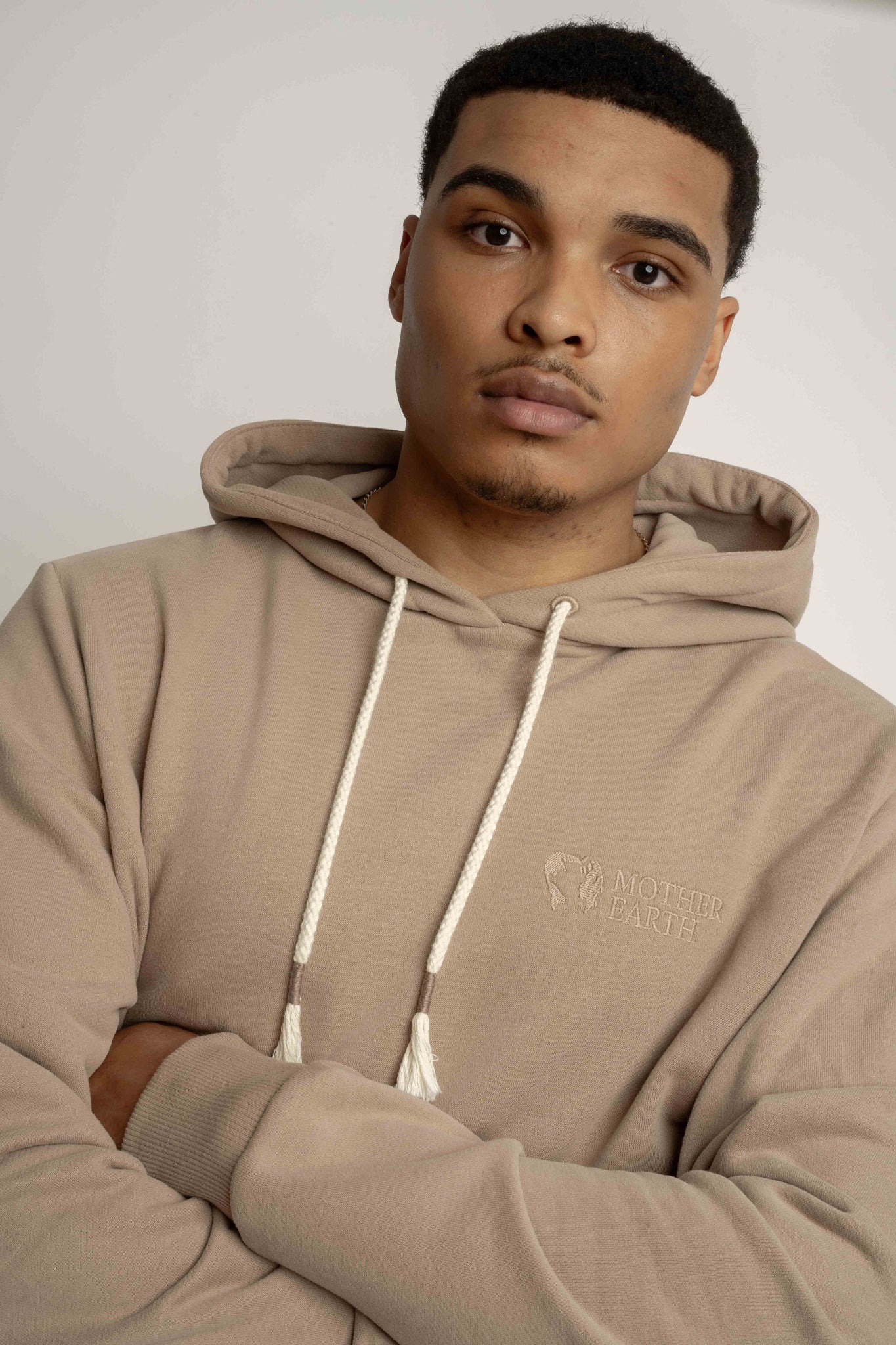MEN'S LIGHT BROWN HOODIE - ASTON
