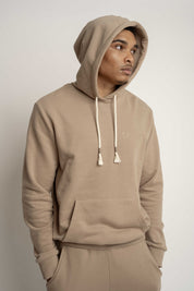 MEN'S LIGHT BROWN HOODIE - ASTON