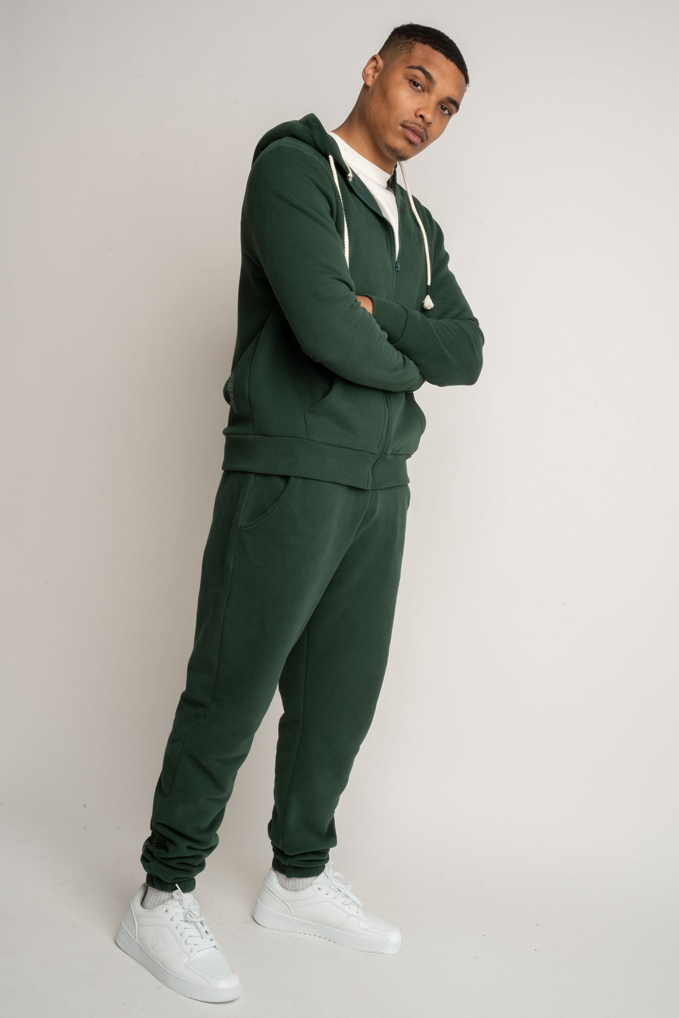 Men's Dark Green Hoodie - Nassau