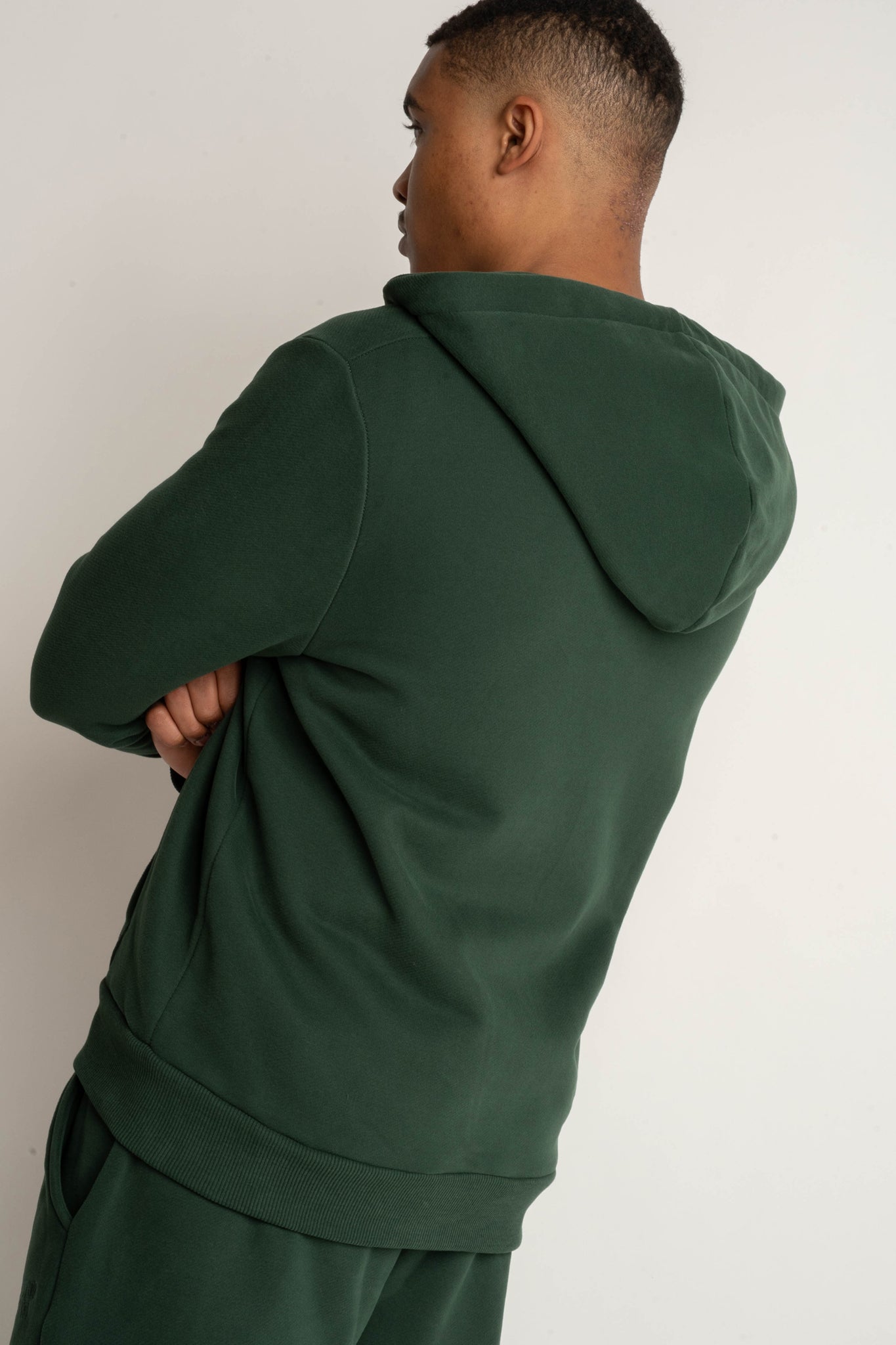 Men's Dark Green Hoodie - Nassau